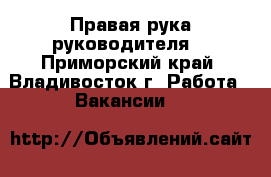 Правая рука руководителя  - Приморский край, Владивосток г. Работа » Вакансии   